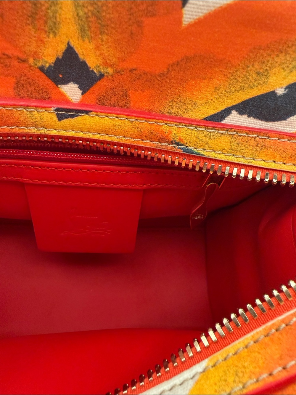 Christian Louboutin Eloise Top Handle Bag Embellished Printed Satin Mini. W/COA - Picture 9 of 14